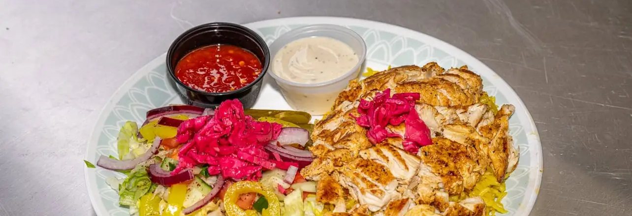 Chicken bowl close up