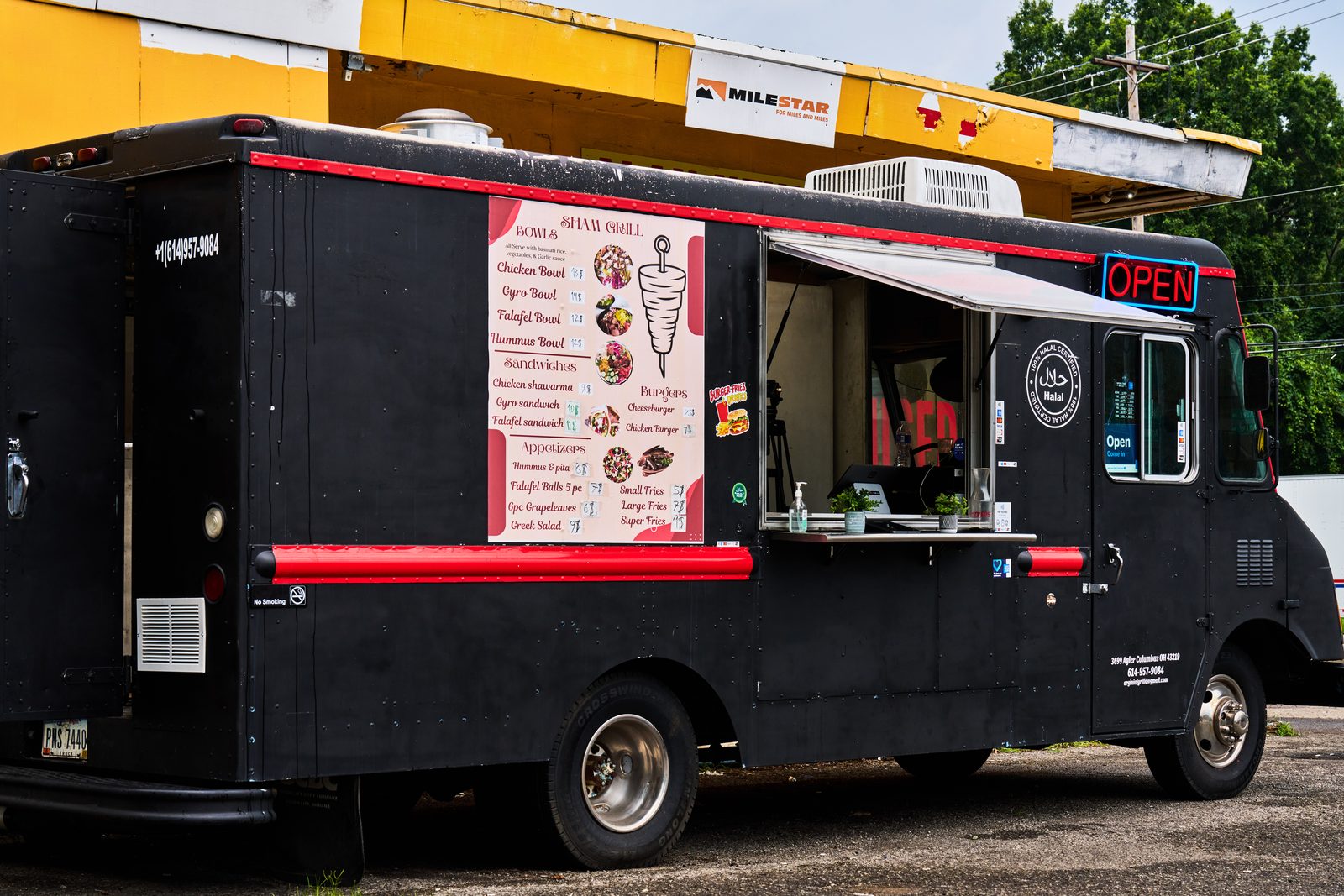 The Sham Grill food truck, open for service